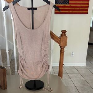 White House Black Market Scoop Tank with Side Ruching